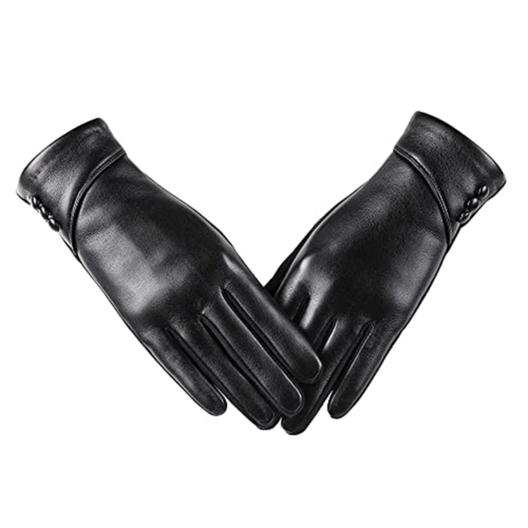 Hestic Sports Wear Custom Winter Men Classic Touch Screen Sheepskin Leather Gloves